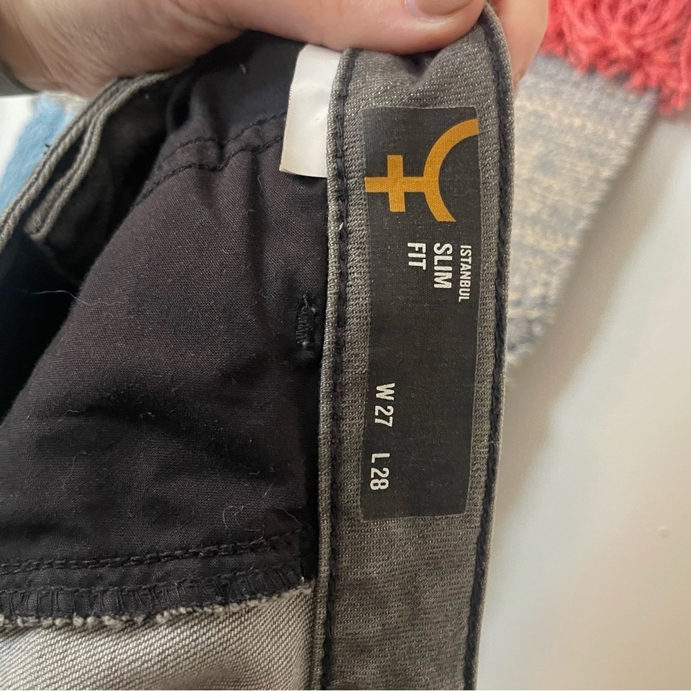 Sisley Washed Grey Jeans size 27 - Picture 10 of 10